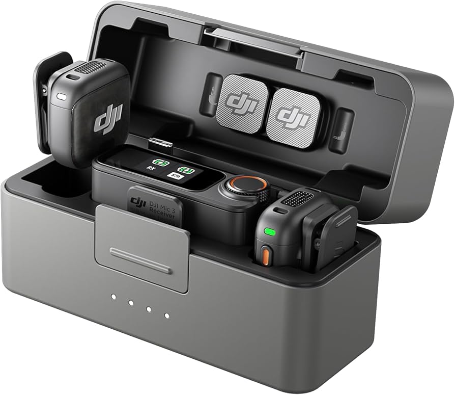 Amazon.com: DJI Mic 3 (2 TX + 1 RX + Charging Case), Wireless
