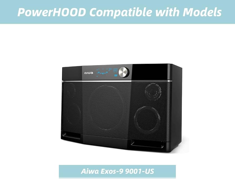 Amazon.com: PowerHOOD 3 Prong Power Cord Compatible with Aiwa Exos