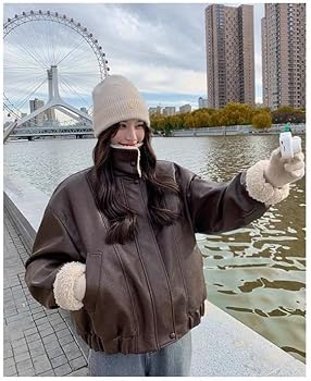 Amazon | [zimumoda] フェイクレザー レディース ヴィンテージライク