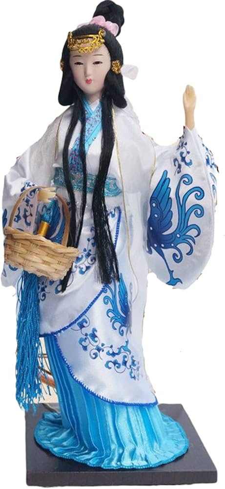 Amazon.co.jp: 中国人形テーブル装飾古代四美人形彫刻東方アジアの芸者