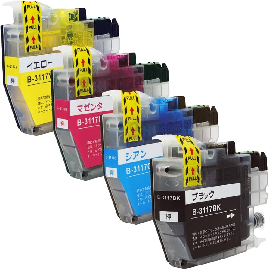 Amazon.co.jp: LC3117-4PK(BK/C/M/Y)【4色パック】【全色顔料