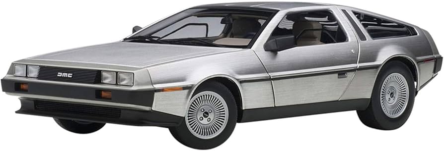 Amazon | AUTOart 1/18 デロリアン DMC-12 サテンシルバー 完成品