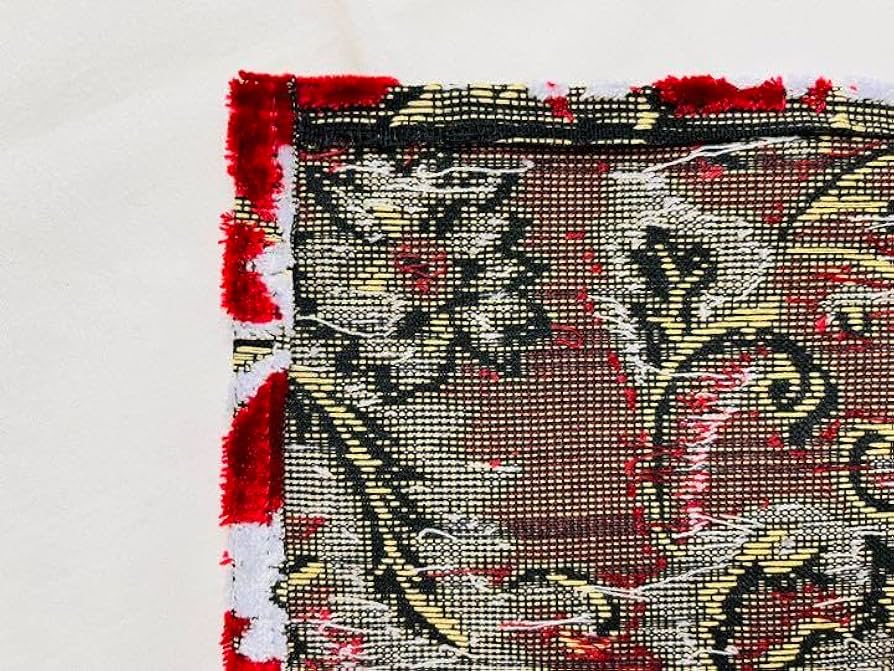 Amazon.co.jp: 金華山 小雪 レッド 赤 三角カーテン サイドカーテン