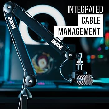 RØDE Professional Studio Microphone Boom Arm - Black - PSA1+