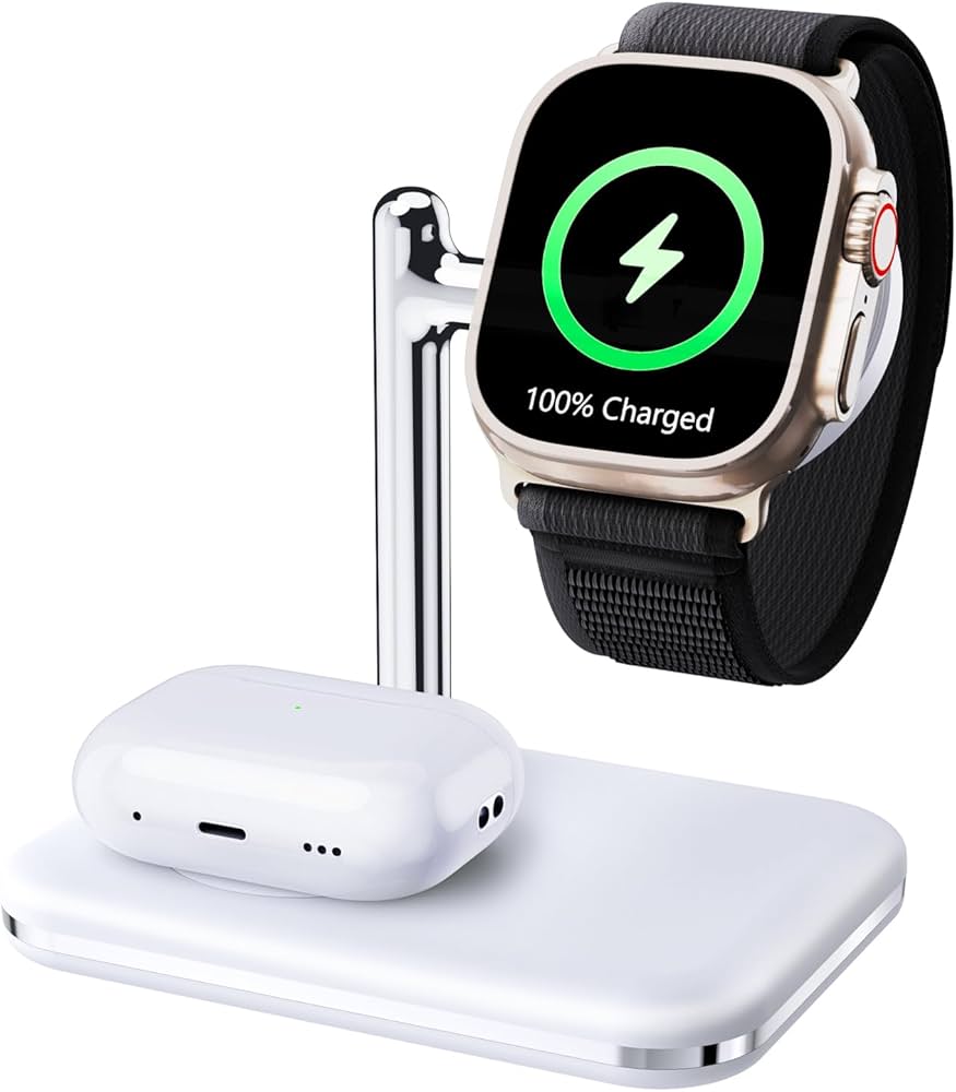 Amazon.com: MAKAQI 2 in 1 Charger Stand for Apple Watch and