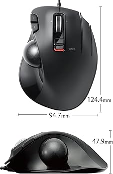 Amazon.co.jp: エレコム USB 有線 トラックボールマウス 6ボタン