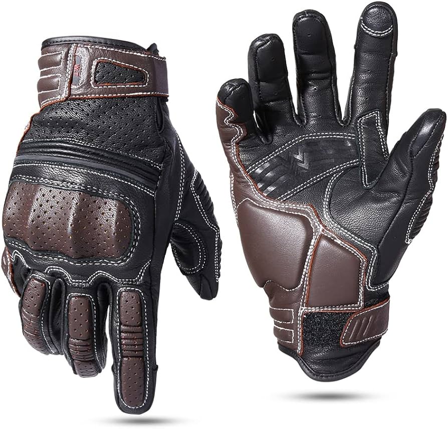 Amazon.co.jp: ブラウン レザー グローブ、ユニセックス タッチ