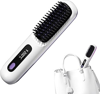 Amazon.co.jp: コードレスヘアアイロンブラシ、ポータブルミニヘア