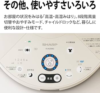 Amazon | シャープ プラズマクラスター搭載 コードレス3Dファン 扇風機