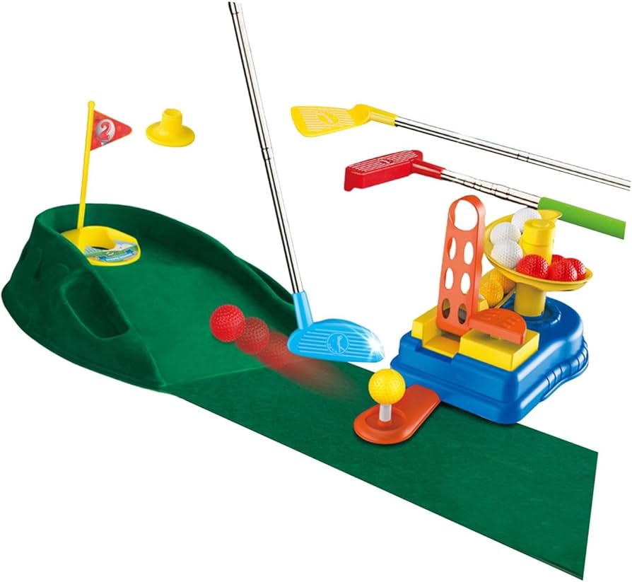 Amazon | 幼児用ゴルフセット ゴルフおもちゃセット 屋内屋外用パター