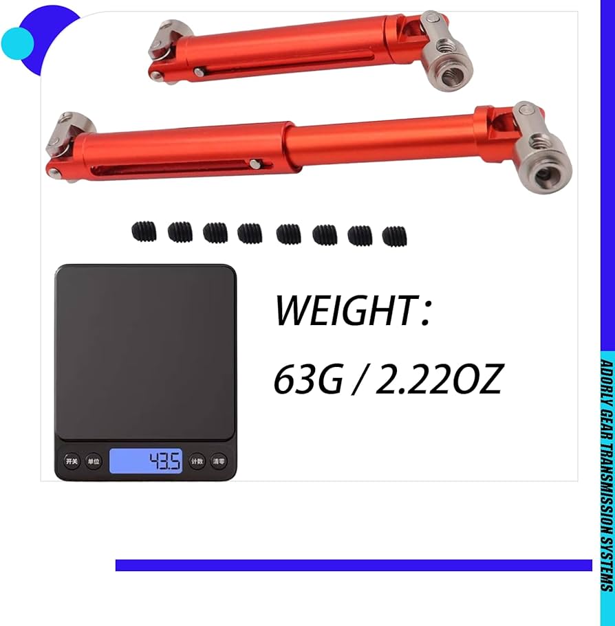 Amazon.com: 2pc Full Aluminum Redcat Gen7 Driveshafts Redcat Gen7