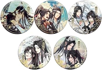 Amazon.co.jp: 魔道祖師 グッズ 魔道祖師 缶バッジ バッジセット 金属
