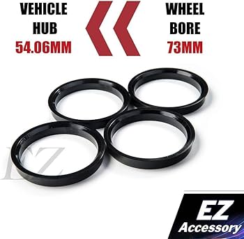 Hub Centric Ring Set 73.00mm Wheel Bore OD To 54.06mm Hub ID