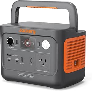 ポータブル電源 小型 256Wh 300Wリン酸鉄家庭用蓄電池 (瞬間最大600W