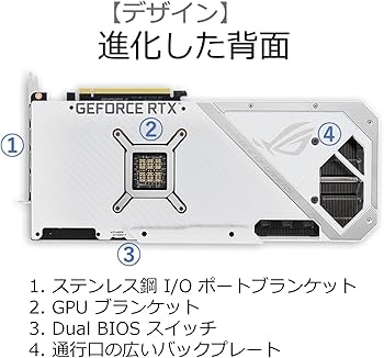 Amazon | ASUS NVIDIA GeForce RTX 3080 搭載ビデオカード ホワイト OC