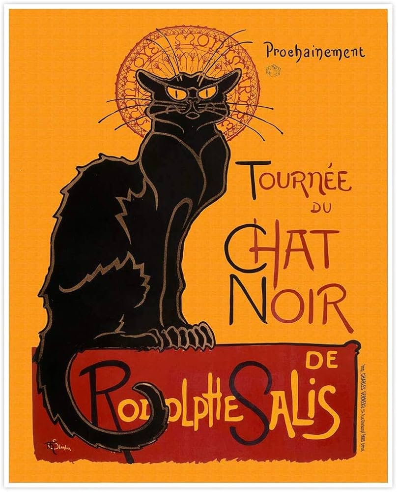 Amazon.com: The Black Cat by Theophile Alexandre Steinlen