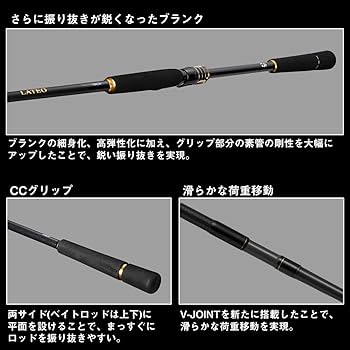 Amazon | ダイワ(DAIWA) シーバスロッド LATEO(ラテオ) 80XHB・K