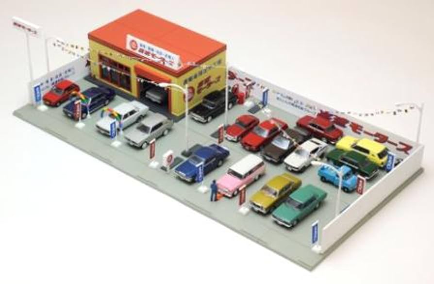 Amazon | トミカラマ ヴィンテージ 04a 中古車店 完成品 | プラモデル 通販