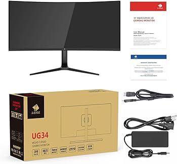 Amazon.co.jp: Z Z-Edge 湾曲ゲーミングモニター 165Hz ウルトラワイド