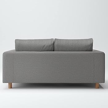 Amazon｜無印良品 カバー 杢グレー 綿帆布 ソファ本体 2シーター