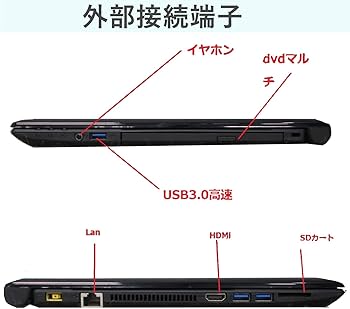 Amazon.co.jp: 【整備済み品】 NEC VersaPro VRL23F-4 Core i3-7020U