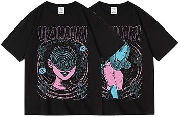 Amazon.co.jp: 五島桐絵 Tシャツ 伊藤潤二 うずまき 半袖 アニメ周辺
