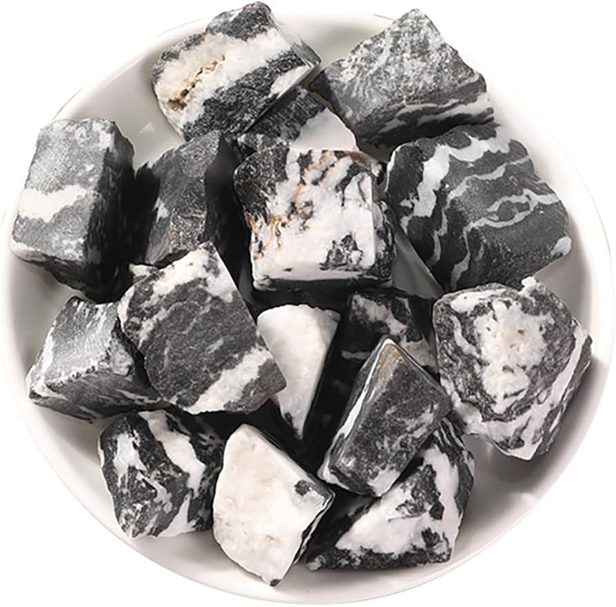 Amazon.co.jp: sukimind 400gセット ゼブラジャスパー 原石 天然石