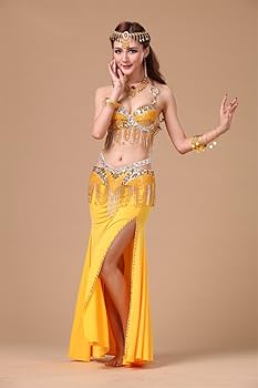オレンジ金色マンドゥーハ ベリーダンス衣装美品 2026年最新】ベリー