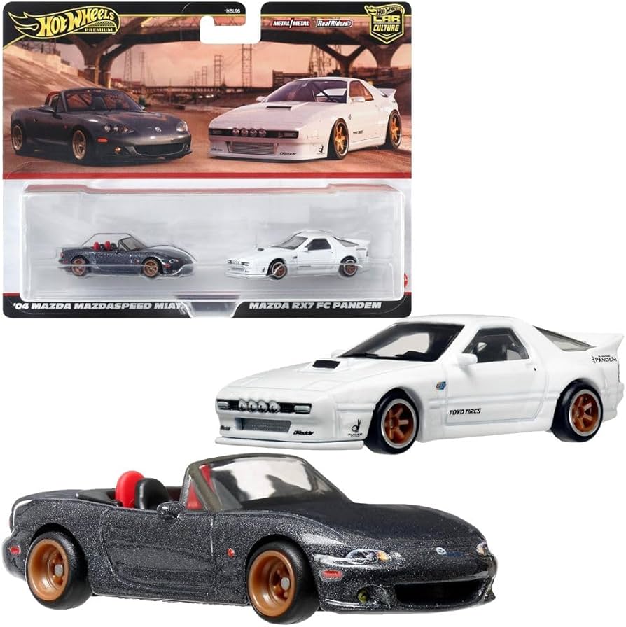 Amazon.com: Hot Wheels Premium 2-Pack '04 Mazda Mazdaspeed Miata