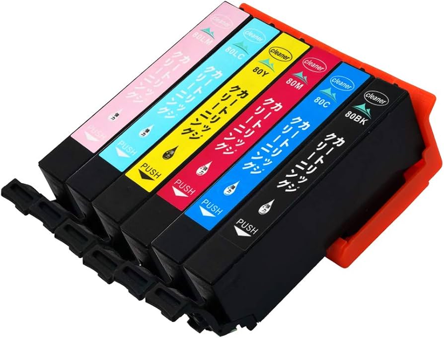 Amazon.co.jp: プリンター 洗浄インク IC6CL80 とうもろこし 【6色