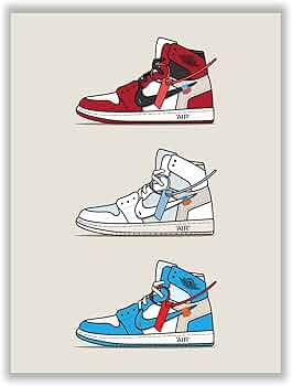 Amazon.com: Hypebeast Air Jordan Sneakers Poster – (12x16 Inch