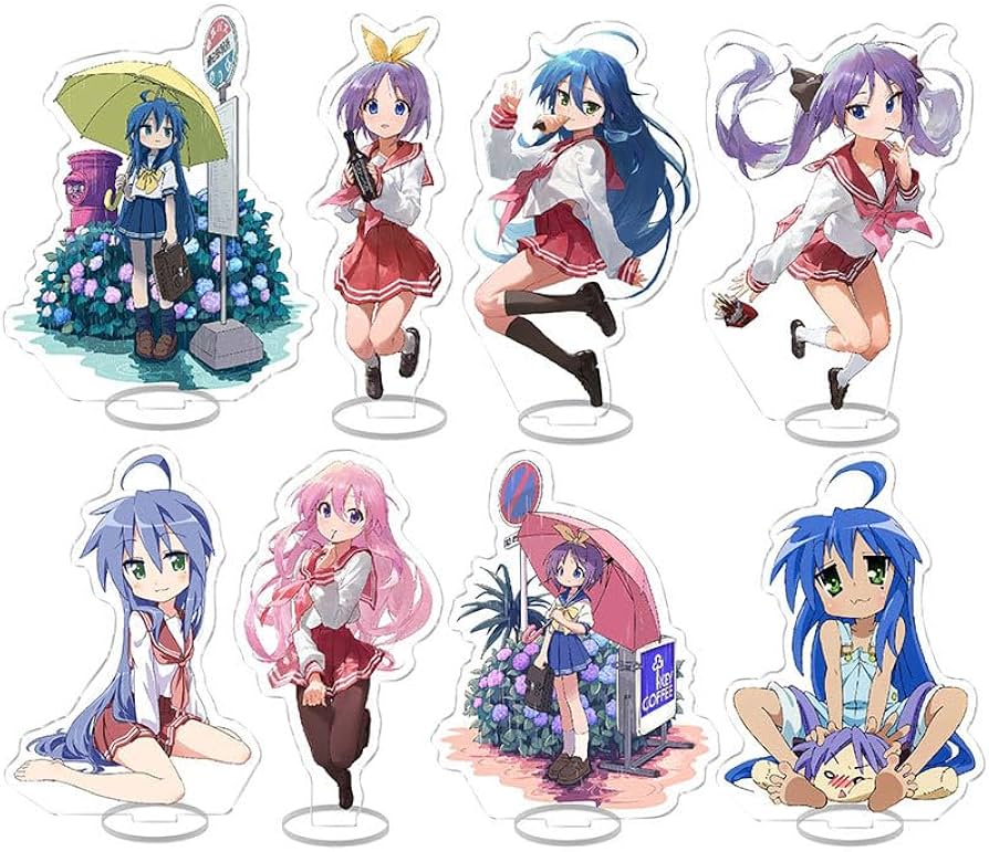Amazon | らき☆すた アクリルスタンド 泉 こなた 柊 つかさ 柊 かがみ