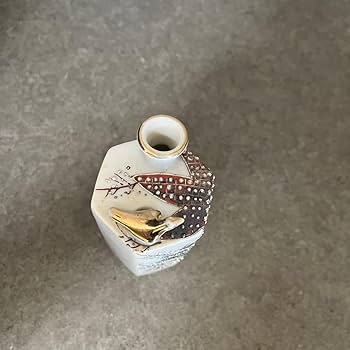 Amazon.co.jp: 清水焼鳴き徳利鶯徳利六角形酒器鶯徳利京都清水銘傷無し