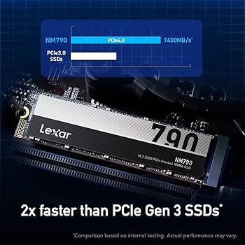 Amazon.com: Lexar 4TB NM790 SSD PCIe Gen4 NVMe M.2 2280 Internal