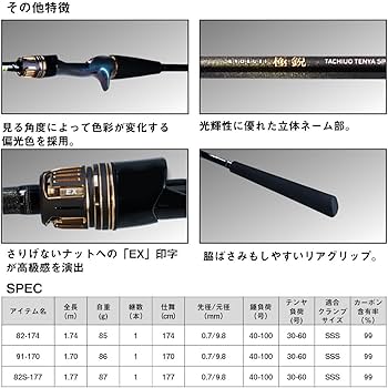 Amazon | ダイワ(DAIWA) 船竿 極鋭タチウオテンヤSP EX 82S-177