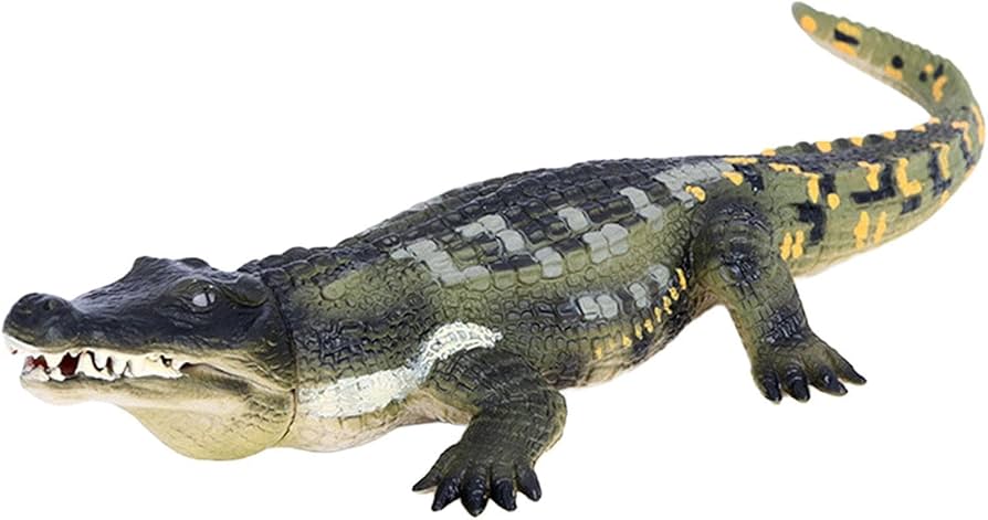 Amazon.co.jp: ワニのフィギュア - リアルなワニの置物 | ワニワニの