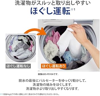 Amazon.co.jp: シャープ SHARP 全自動洗濯機 幅56.5cm(ボディ幅52.0cm