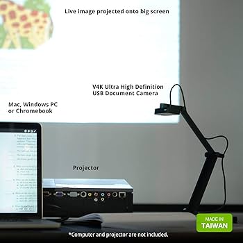 Amazon.com: IPEVO V4K Ultra High Definition 8MP USB Document