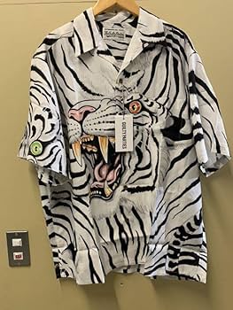 Amazon.co.jp: 22SS WACKO MARIA TIM LEHI HAWAIIAN SHIRT White L