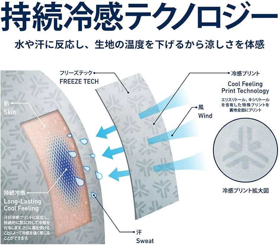 Amazon | [フリーズテック] 氷撃 長袖クルーネックインナー 白 (S