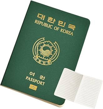 Amazon.co.jp: 韓国 パスポート メモ帳 大韓民国 旅券 学習 授業
