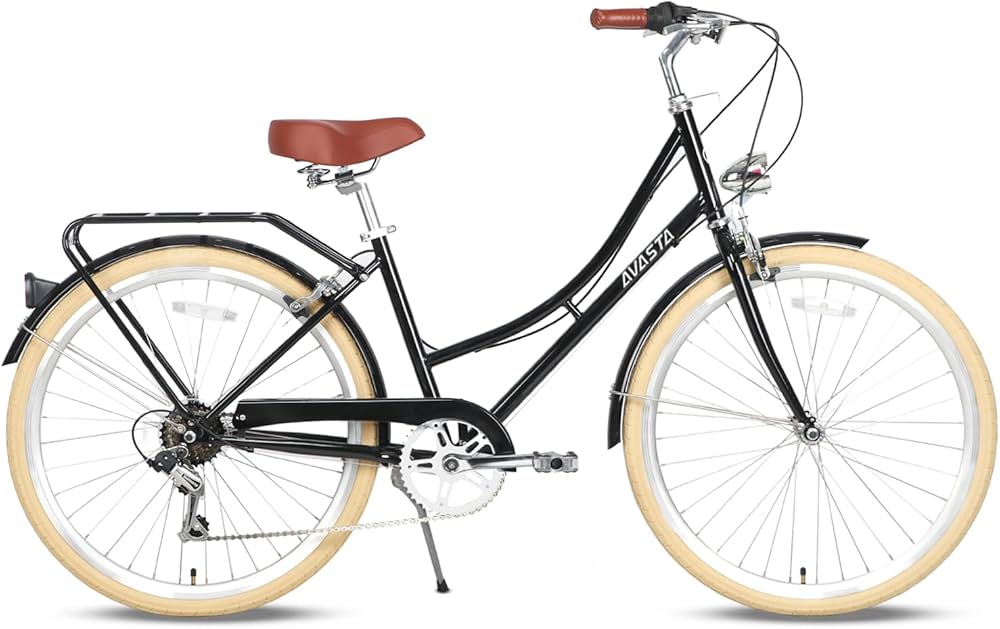 Amazon | AVASTA通勤通学シティーサイクル26インチ自転車シマノ6段変速