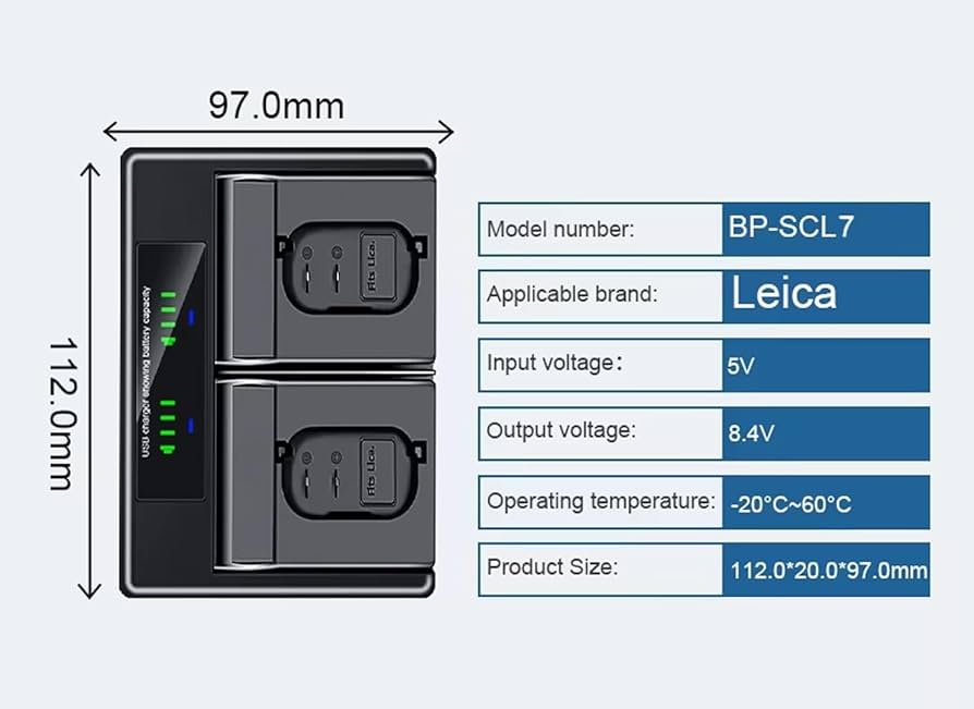 Amazon | Leica M11シリーズ(M11-D、M11-P)用デュアルUSBバッテリー
