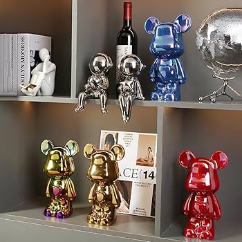 Amazon.co.jp: 暴力的なクマ 置物 暴力熊 ビルディングブロック クマ