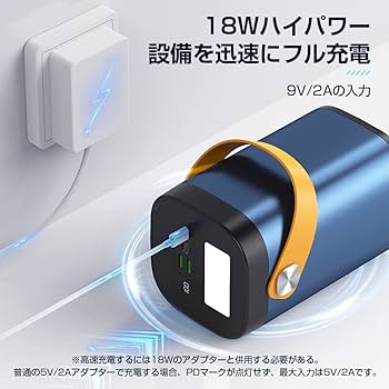 Amazon | モバイルバッテリー 80000mAh 大容量 パワーバンク 小型