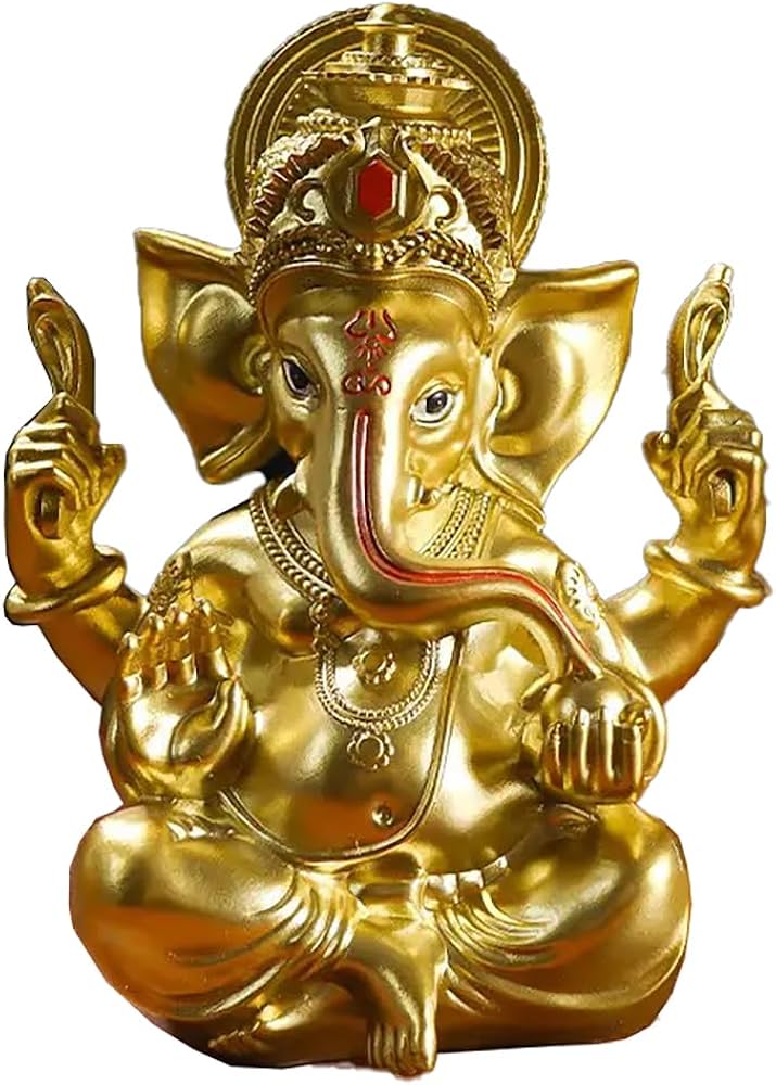 Amazon.co.jp: ガネーシャ神様 置物 風水 インドの神様 象 オブジェ
