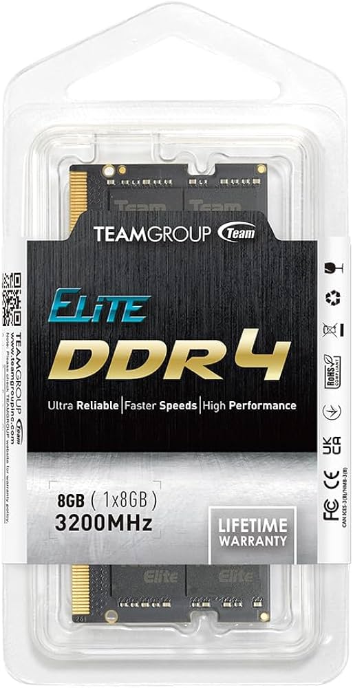 Amazon.co.jp: TEAMGROUP Elite DDR4 8GB シングル 3200MHz PC4-25600
