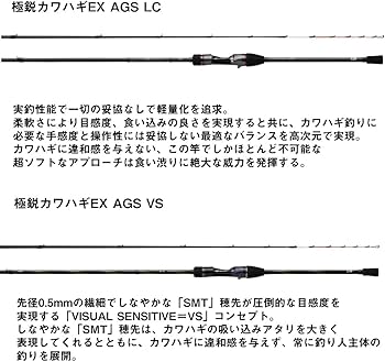 Amazon | ダイワ(DAIWA) 船竿 極鋭カワハギEX AGS LC ブラック
