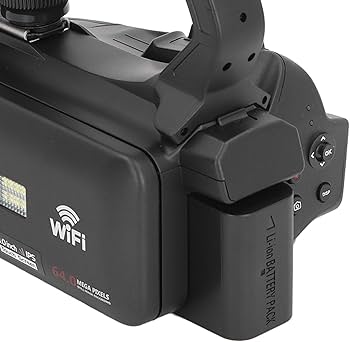 Amazon | ビデオカメラ 4K 64MP 18x デジタル ズーム ビデオ カメラ、4
