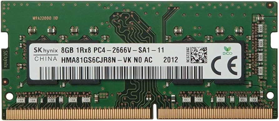 Hynix 8GB DDR4 PC4-21300 2666MHz 260-pin SO-DIMM ram memory at